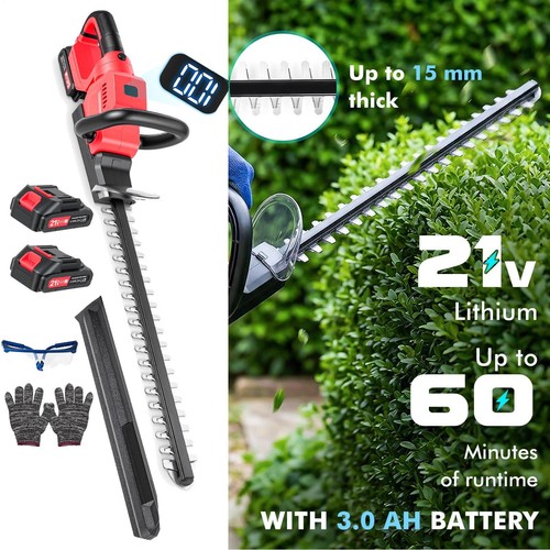 21v 2xbatteries cordless hedge - 2xbatteries,